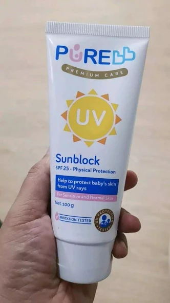 Pure Baby Sunblock Physical Sunscreen for Baby, 100gr