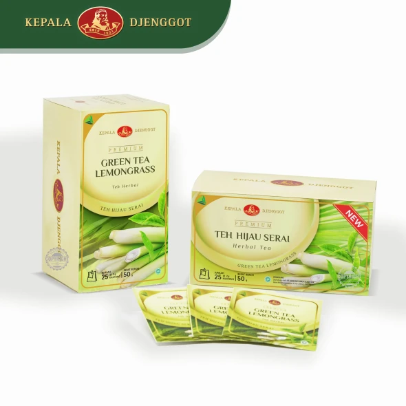 Kepala Djenggot Green Tea Lemongrass Premium 25 -ct, 50 gr