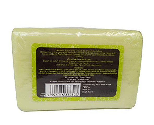 Herborist Sabun Sere - Lemongrass Bar Soap, 160 Gram