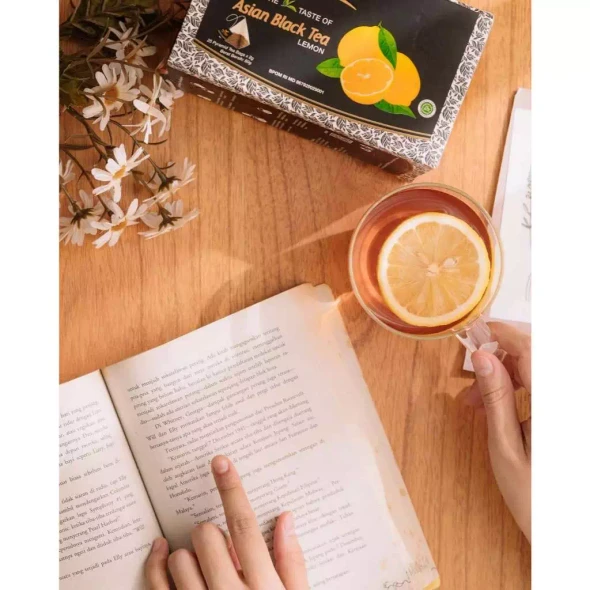 Prendjak Asian Black Tea Lemon Premium (25ct @2gr), 50Gram