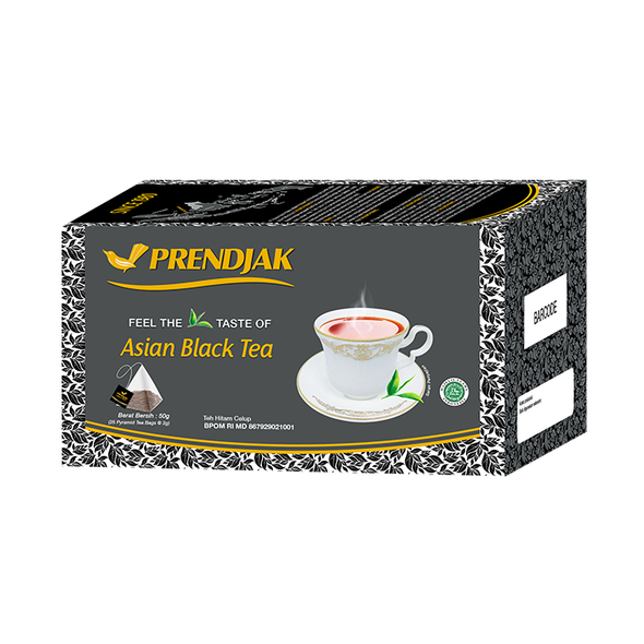 Prendjak Asian Black Tea Original Premium (25ct @2gr), 50Gram