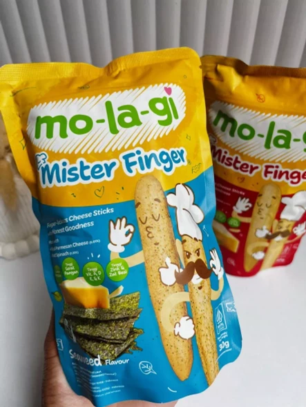 Molagi Mister Finger Seaweed Cheese Sticks No MSG, 30gr