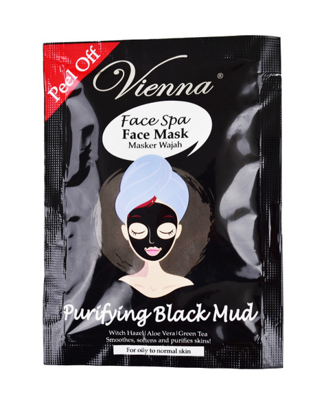 Vienna Face Spa Peel Off Mask Purifying Black Mud, 15ml