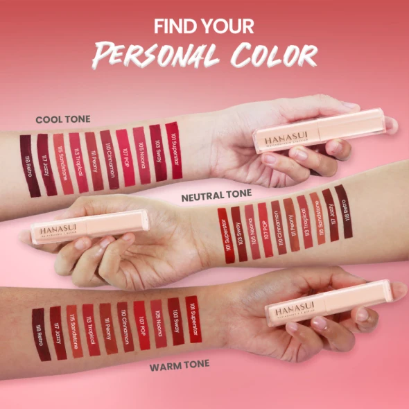 Hanasui Mattedorable 107 Pop Lipstick, 2g