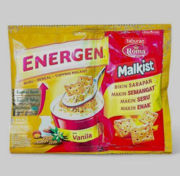Energen Vanila with Topping Malkist, 10ct