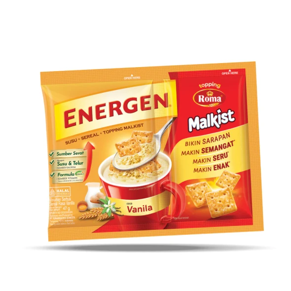 Energen Vanila with Topping Malkist, 10ct
