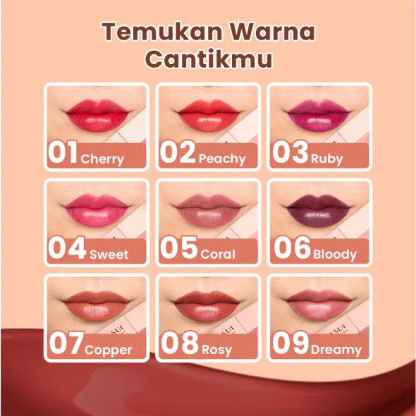 Hanasui Tintdorable Lip Stain 08 Rosy, 3.5g