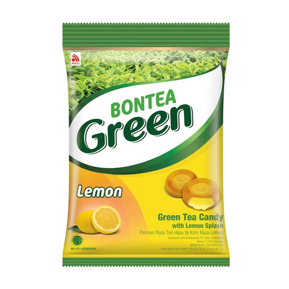 Bontea Green Tea Candy with Lemon Splash, 144 Gram