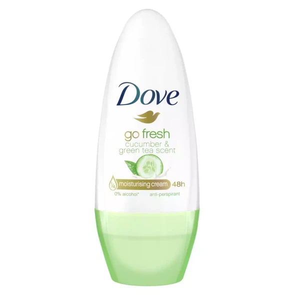 Dove Deodorant Roll On Go Fresh Cucumber And Green Tea, 40ml