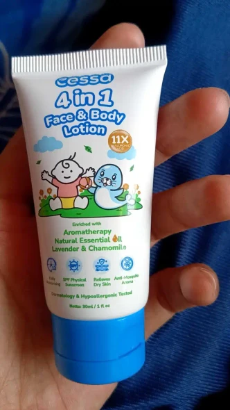 Cessa 4-in-1 Face & Body Lotion Travel Size, 30ml