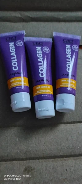 CBD Collagen Repair Hair Serum Oil, 3 x 10 ml