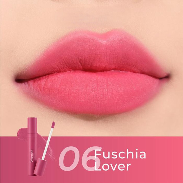 Wardah Lip Cream Colorfit Velvet Matte 06 Fuchsia Lover, 4 gr