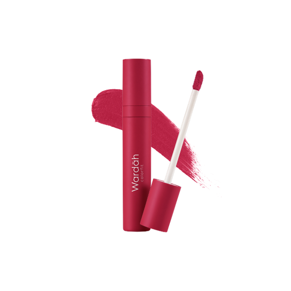 Wardah Lip Cream Colorfit Velvet Matte 07 Red Pioneer, 4 gr