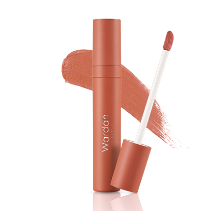 Wardah Lip Cream Colorfit Velvet Matte 13 Sweet Cinnamon, 4 gr