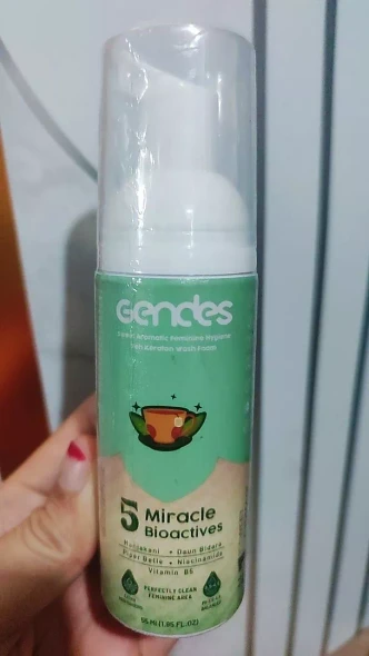 Gendes Sweet Aromatic Wash Foam Keraton Tea 5 Miracle Bioactives, 55ml
