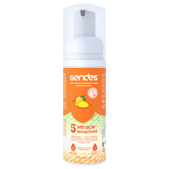 Gendes Sweet Aromatic Wash Foam Mango 5 Miracle Bioactives, 55ml