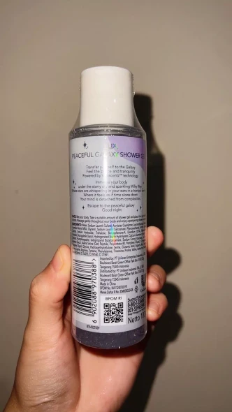 LUX Mood Library Peaceful Galaxy Liquid Shower Gel Squeeze Bottle, 100gr