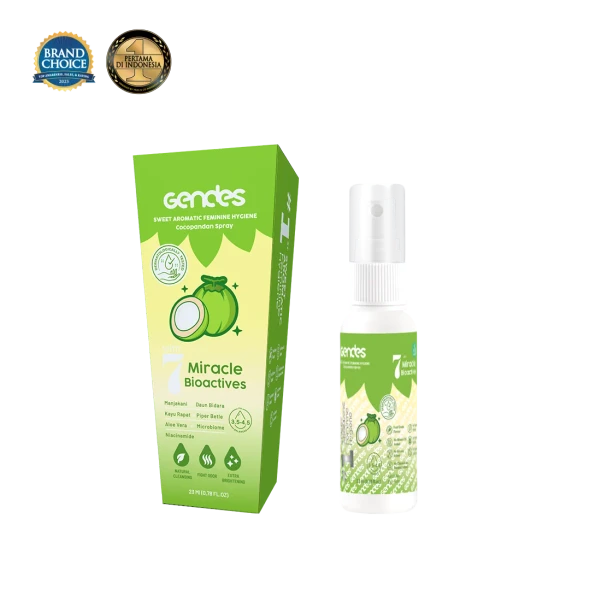Gendes Sweet Aromatic Feminine Care Spray with Cocopandan 7 Miracle Bioactives, 23ml