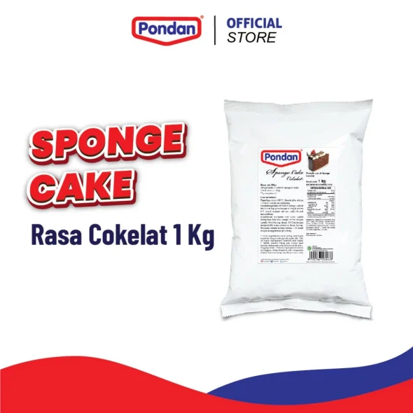 Pondan Tepung Bolu Sponge Cake Rasa Coklat, 1kg