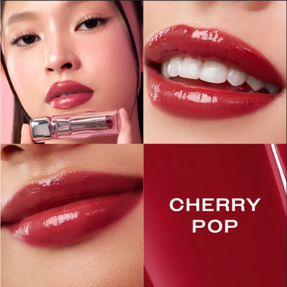 Wardah Glossicle Peptide Balm (Tinted Lip Balm) – 08 Cherry Pop, 3.2g
