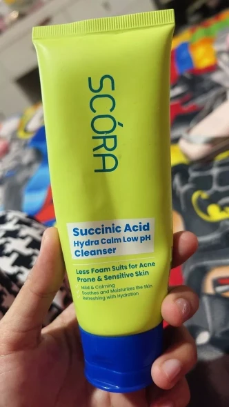 Scora Succinic Acid Hydra Calm Low pH Cleanser, 100ml