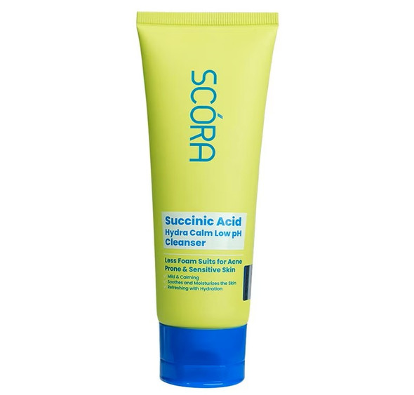 Scora Succinic Acid Hydra Calm Low pH Cleanser, 100ml