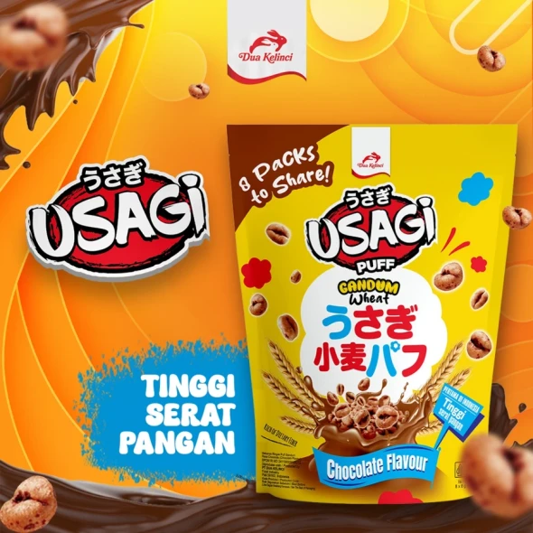 Usagi Puff Chocolate Share Pack, 80g (8 pieces x 8g)