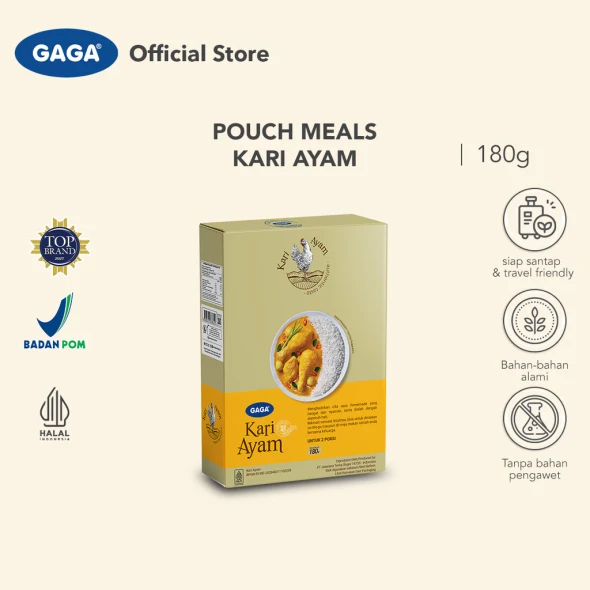 GAGA Pouch Meals Kari Ayam, 180gr