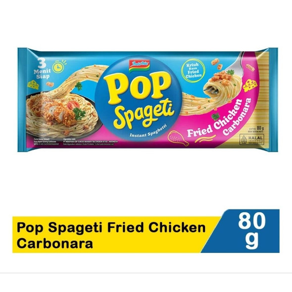 Indomie Pop Spageti Fried Chichken Carbonara, 80gr (10 pcs)