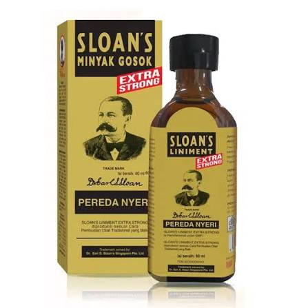 Cap Lang Sloan's Minyak Gosok Extra Strong, 60ml