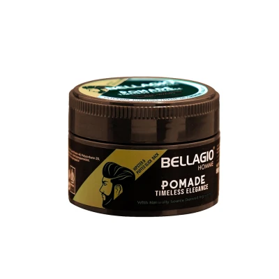 Bellagio Homme Pomade High Shine & Strong Hold Timeless Elegance, 80gr