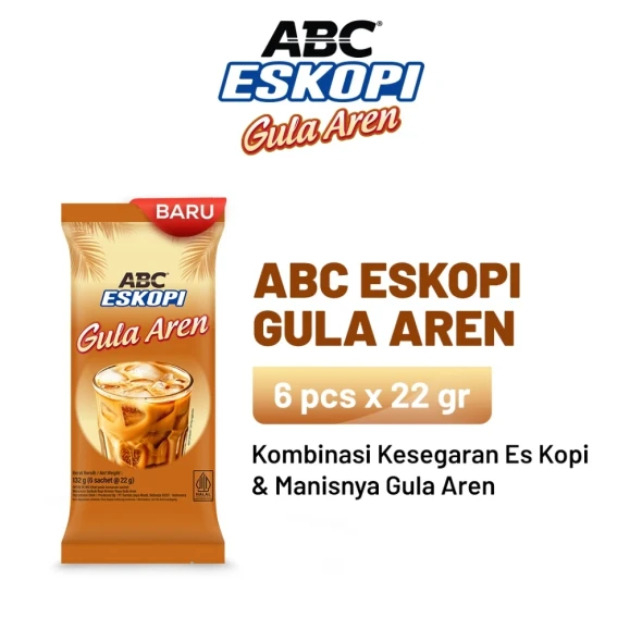 ABC Es Kopi Gula Aren Bag 6ct, 132gr