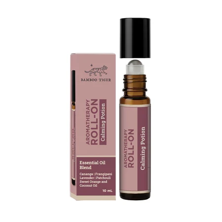Bamboo Tiger Essential Oil Blend Roll On Calming Potion, 10ml (2 pcs)