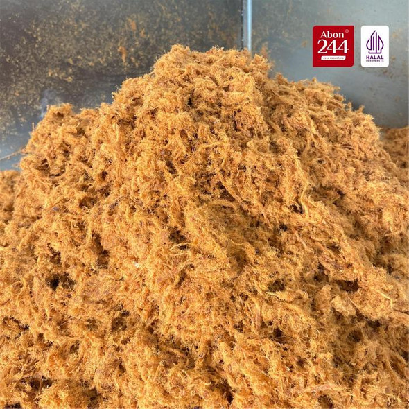 244 Abon Sapi Spesial Pedas (Spicy Beef Floss), 500gr