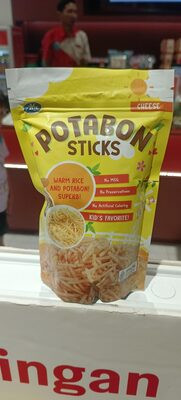 Abe Food Potabon Crunchy Cheese Potato Sticks, 75gr