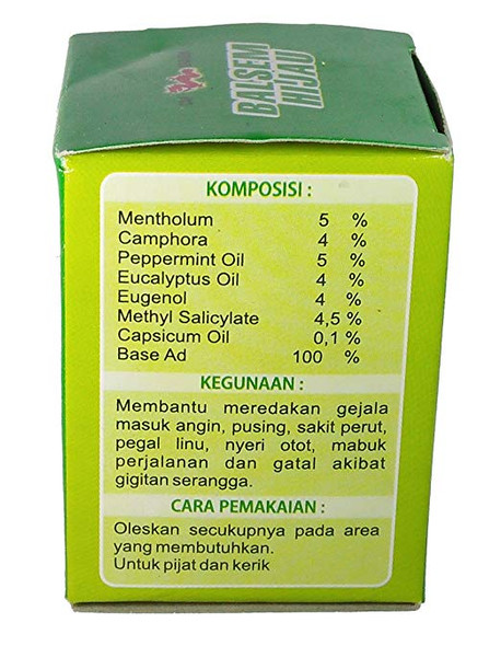  Cap Dragon Balsem Gosok Hijau Green Balm, 20 Gram 