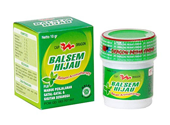 Dragon Balsem Gosok Hijau Green Balm, 10 Gram