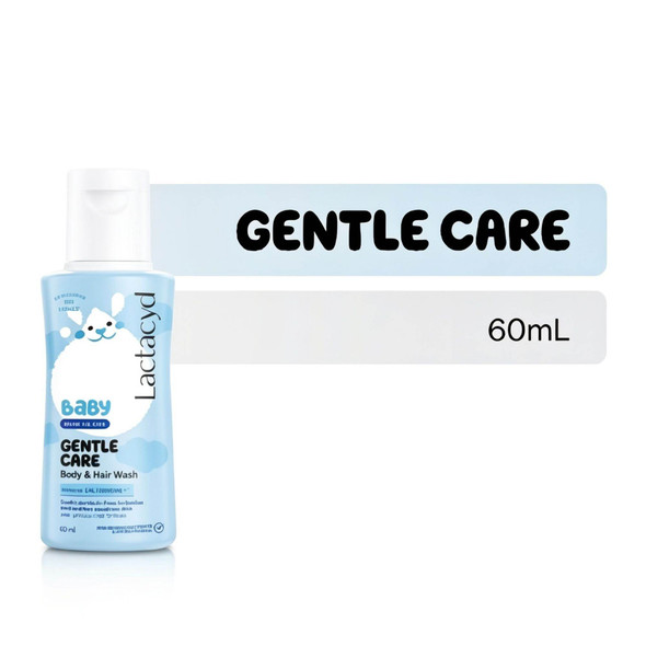 Lactacyd Baby Gentle Care 2in1 Body Wash and Hair Shampoo, 60ml