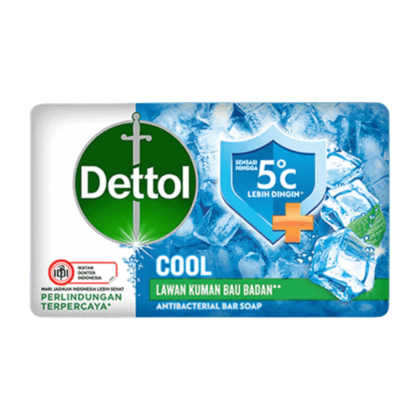 Dettol Cool Sabun Antibacterial Bar Soap, 100 gram