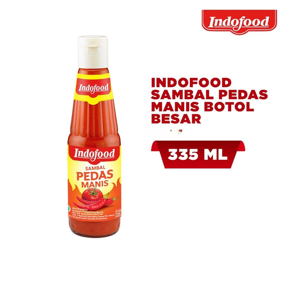 Indofood Sambal Pedas Manis - Sweet & Spicy Chili Sauce, 335 ml
