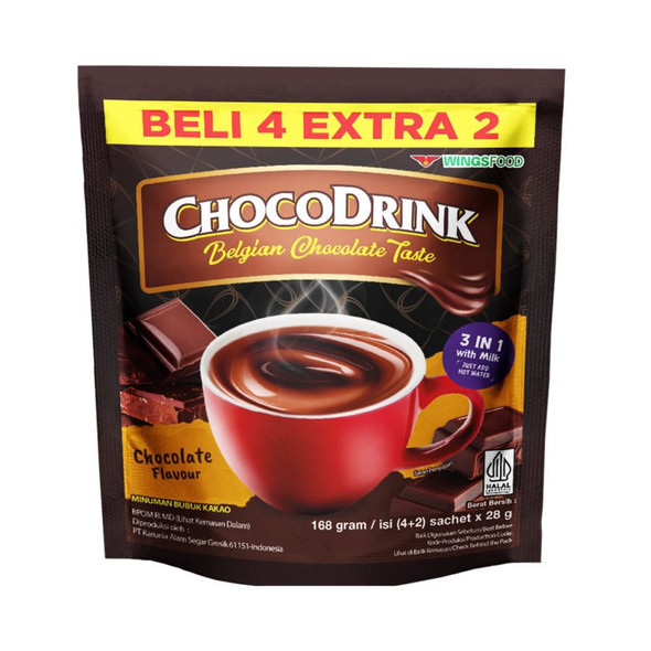 Chocodrink Belgian Chocolate, 6 Sachet
