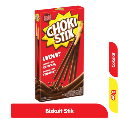 Choki Stix Biskuit Chocolate, 48gr