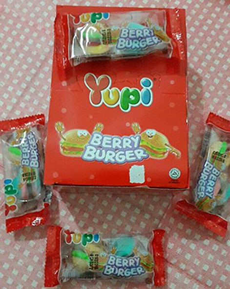 Yupi Gummy Candy Berry Burger 24-ct (1 Box)