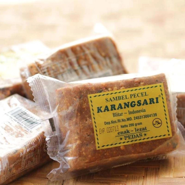 Karangsari Sambel Pecel Blitar Pedas (Spicy), 200 Gram