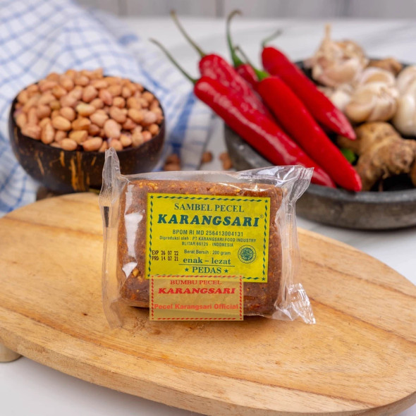 Karangsari Sambel Pecel Blitar Pedas (Spicy), 200 Gram
