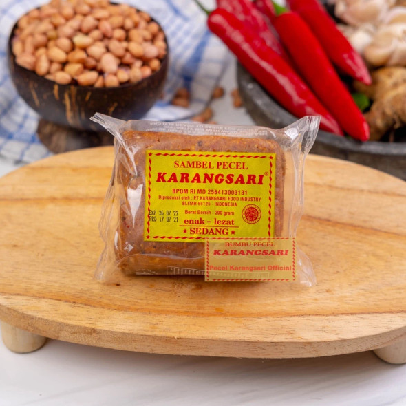 Karangsari Sambel Pecel Blitar Sedang (Medium Spicy), 200 Gram