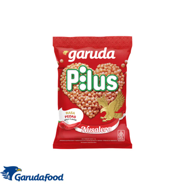 Garuda Snack Pilus Pedas - Spicy Shaped Ball Crackers, 80gr