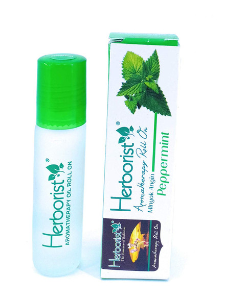 Herborist Aromatherapy Roll on Oil - Peppermint, 10 ml