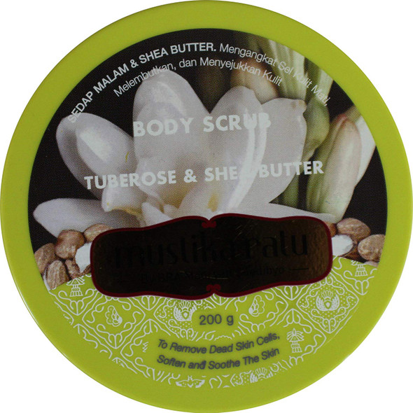 Tuberose & Shea Butter Body Scrub By Mustika Ratu Indonesia 200 Gram Sabun Lulur