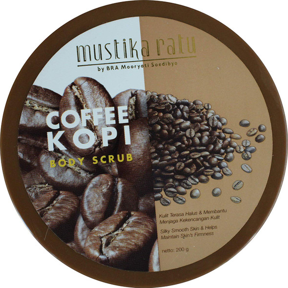 Mustika Ratu Coffee Body Scrub Sabun Lulur,  200 Gram